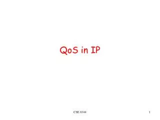 QoS in IP
