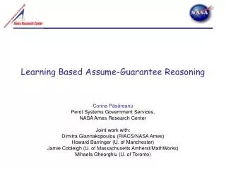 Learning Based Assume-Guarantee Reasoning