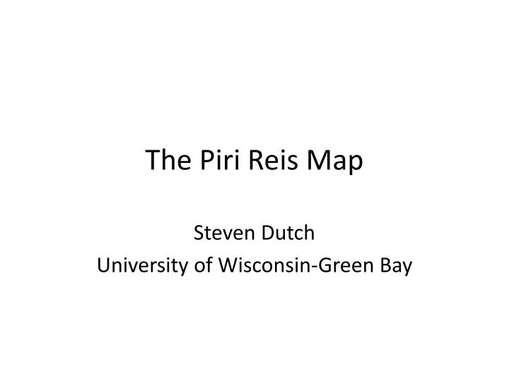 the piri reis map