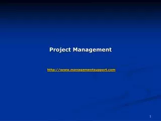 Project Management managementsupport
