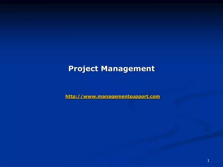project management http www managementsupport com