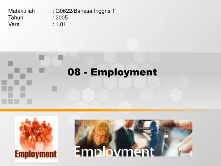 08 employment