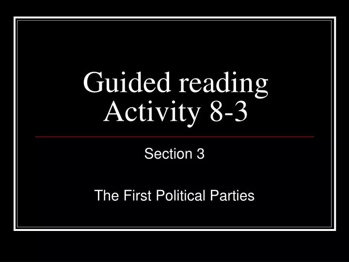 guided reading activity 8 3