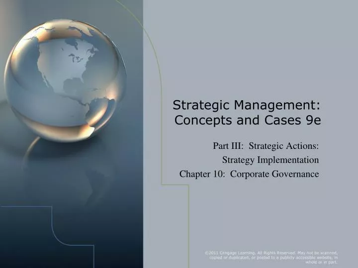 strategic management concepts and cases 9e