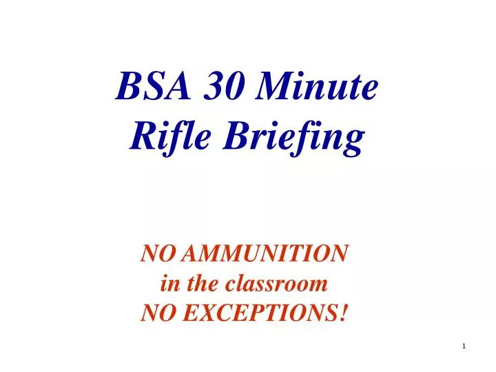 bsa 30 minute rifle briefing