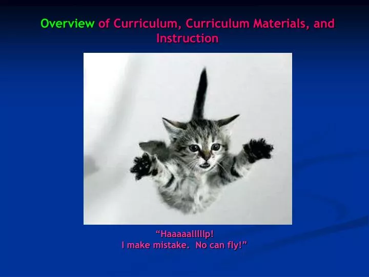 overview of curriculum curriculum materials and instruction