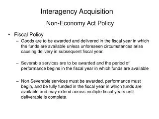 Interagency Acquisition