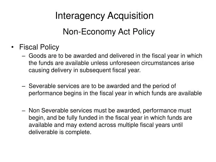 interagency acquisition
