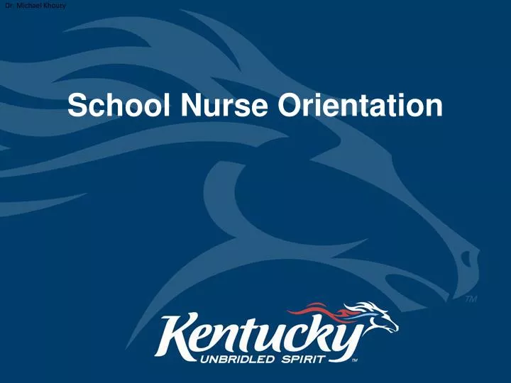 school nurse orientation