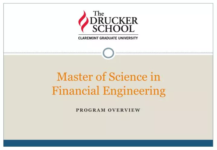 master of science in financial engineering
