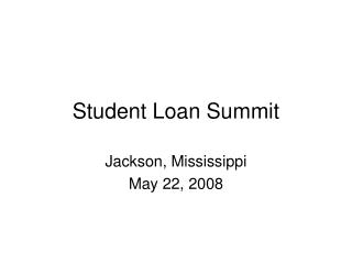 Student Loan Summit