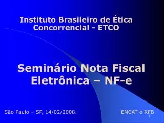 semin rio nota fiscal eletr nica nf e