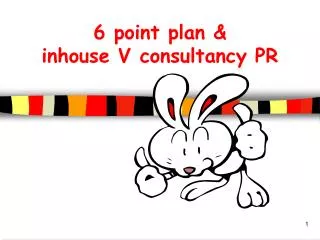 6 point plan &amp; inhouse V consultancy PR