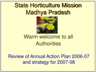 State Horticulture Mission Madhya Pradesh