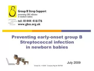 Preventing early-onset group B Streptococcal infection in newborn babies