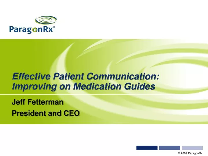 effective patient communication improving on medication guides