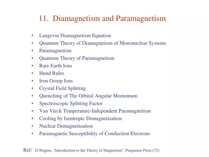 11 diamagnetism and paramagnetism