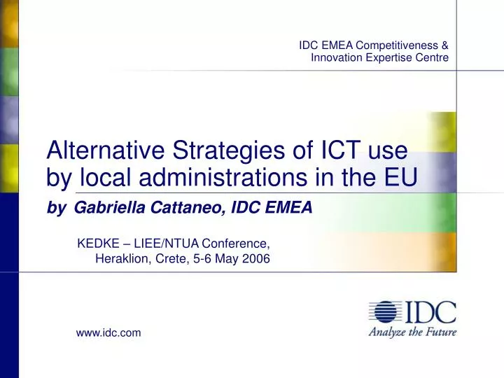 idc emea competitiveness innovation expertise centre