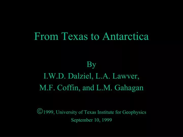 from texas to antarctica