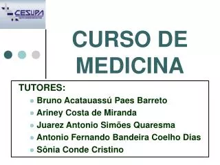 CURSO DE MEDICINA