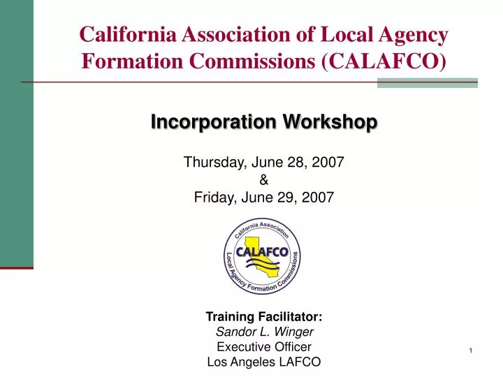 california association of local agency formation commissions calafco