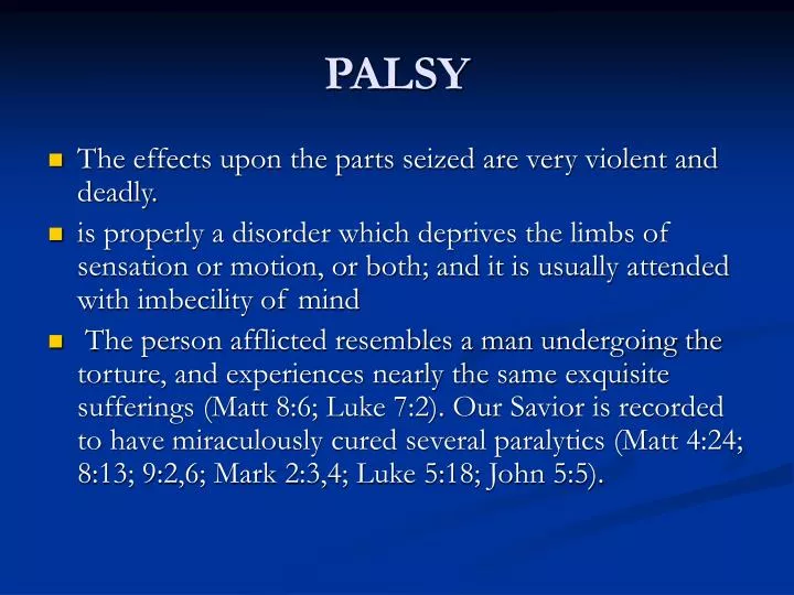 palsy