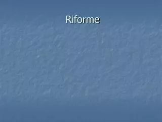 Riforme