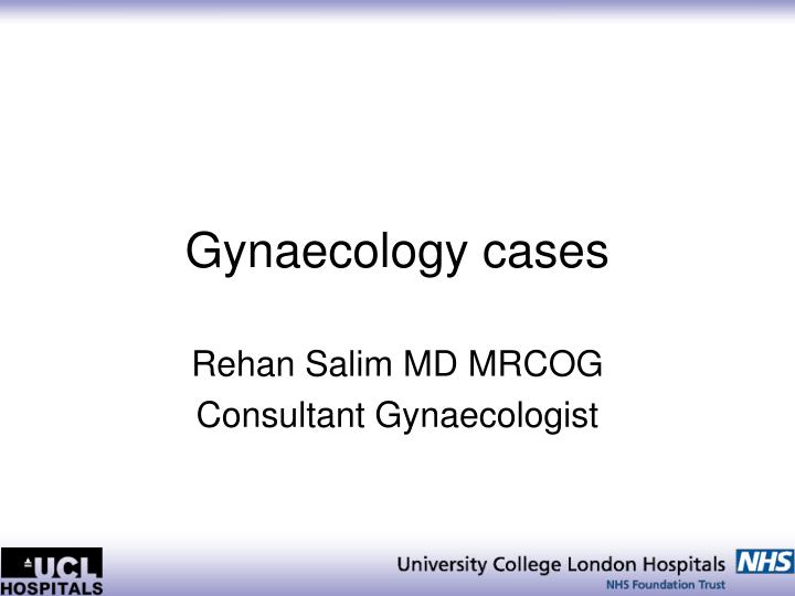 gynaecology cases