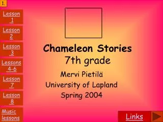Chameleon Stories 7th grade