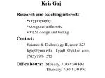 Kris Gaj