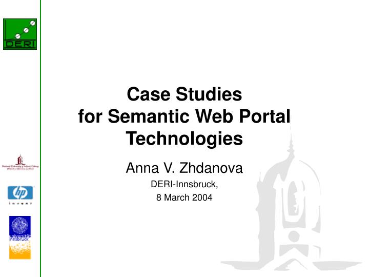 case studies for semantic web portal technologies