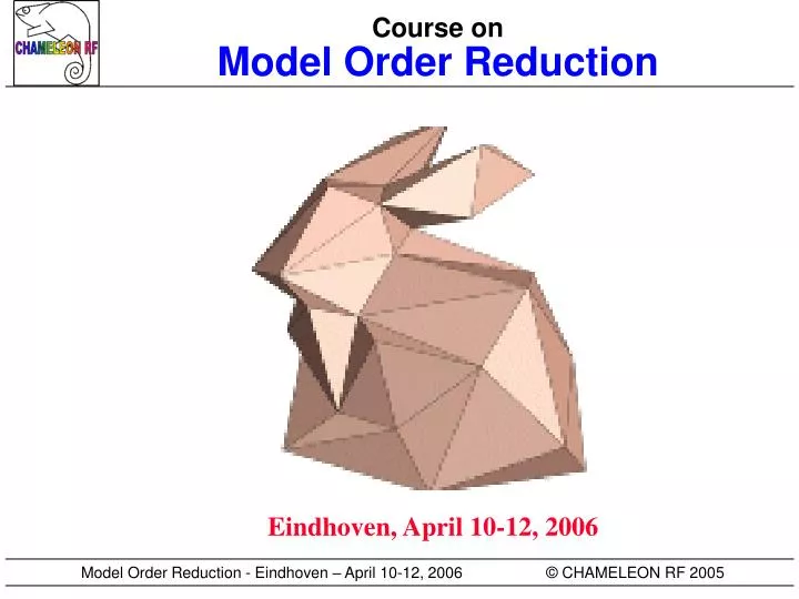 course on model order reduction