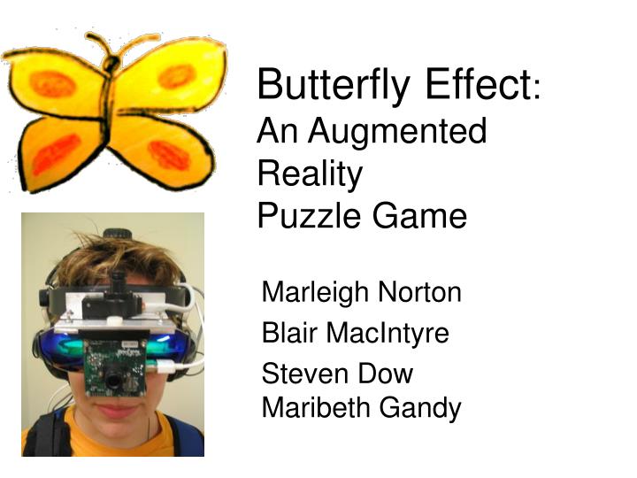 butterfly effect an augmented reality puzzle game