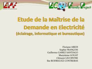 etude de la m a trise de la d emande en e lectricit clairage informatique et bureautique