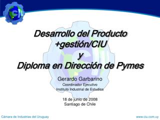 Gerardo Garbarino Coordinador Ejecutivo Instituto Industrial de Estudios