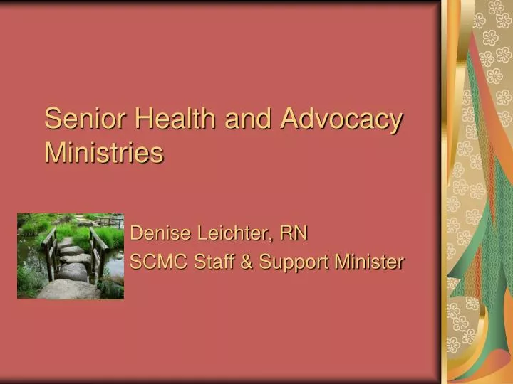 senior health and advocacy ministries