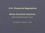 U.S. Financial Regulation