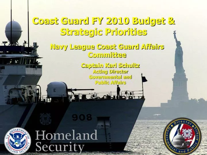 coast guard fy 2010 budget strategic priorities