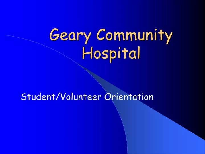 geary community hospital