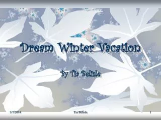 Dream Winter Vacation