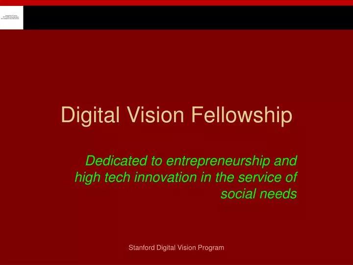 digital vision fellowship