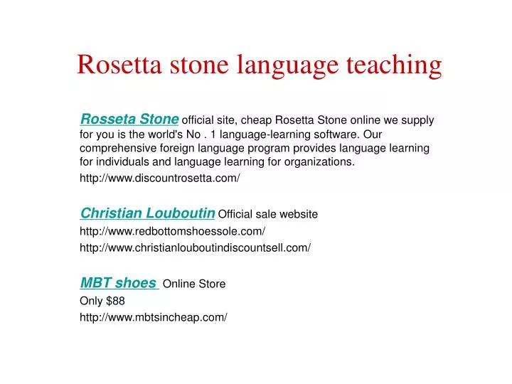 rosetta stone language teaching