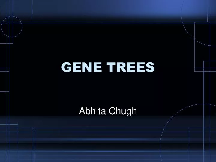 gene trees