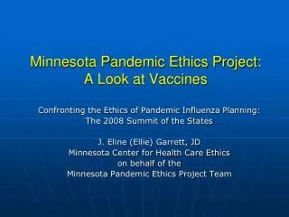 Minnesota Pandemic Ethics Project: A Look at Vaccines