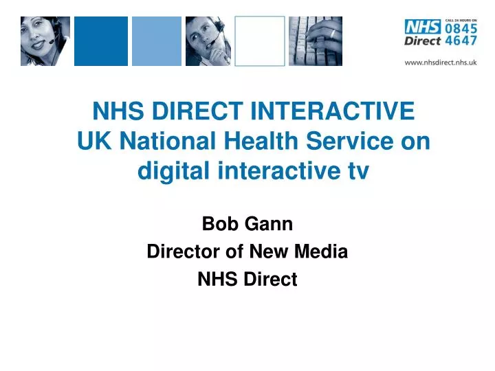 nhs direct interactive uk national health service on digital interactive tv