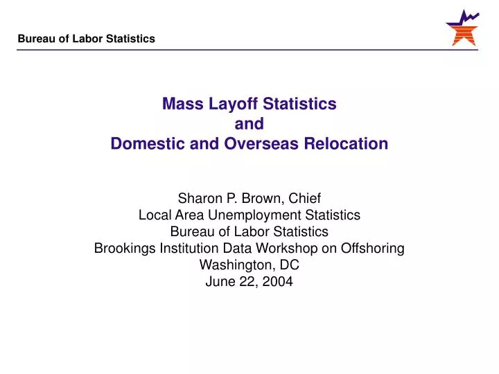 mass layoff statistics and domestic and overseas relocation