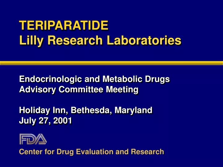 teriparatide lilly research laboratories