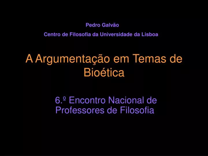 a argumenta o em temas de bio tica