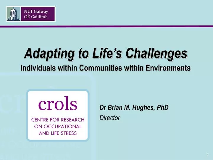 adapting to life s challenges individuals within communities within environments