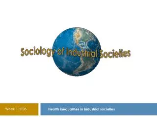 Health inequalities in industrial societies